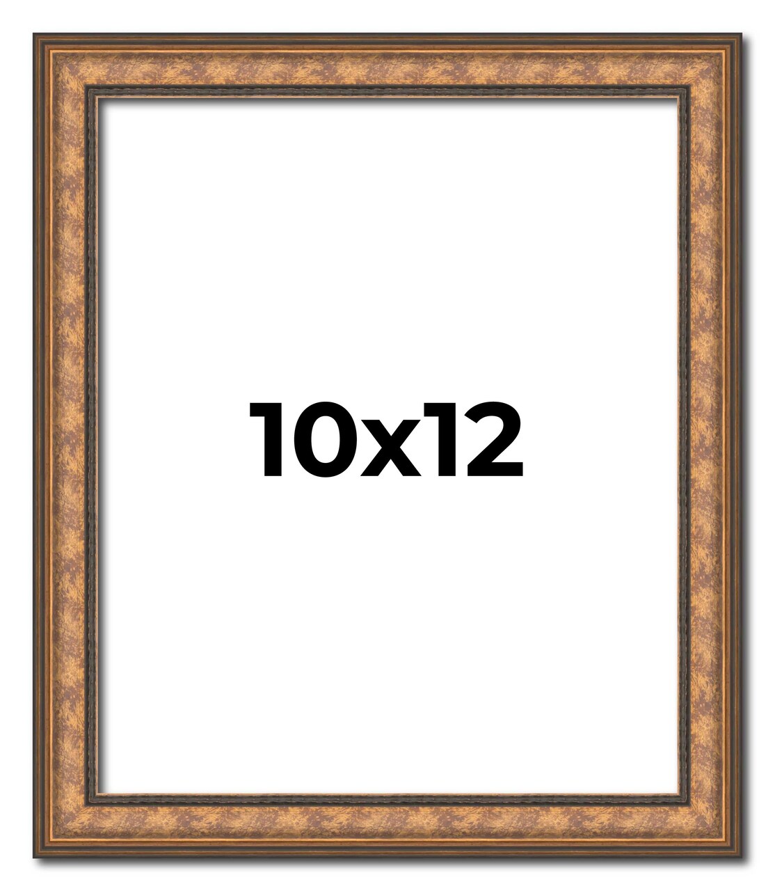 Photo Size Slim Profile Gold Picture Frame - UV Acrylic, Foam Board Backing, Hanging Hardware